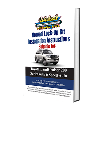 Nomad Lock-Up Kit Installation Instructions